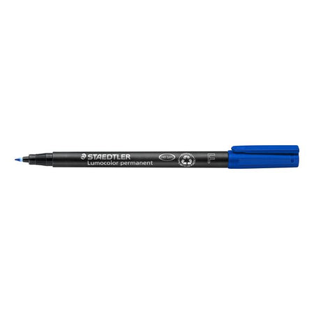 Staedtler - Filzstift Lumocolor 318 permanent F blau