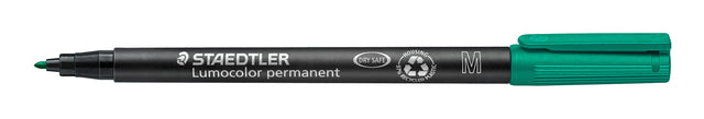 Staedtler - Filzstift Lumocolor 317 permanent M grün | 10 Stück