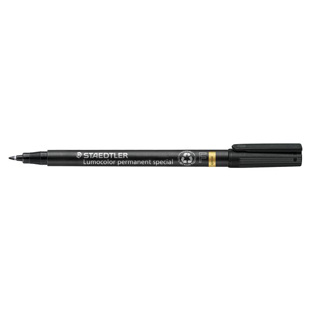 Staedtler - Filzstift Lumocolor 319 spezial permanent F schwarz | 10 Stück