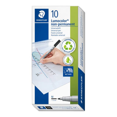 Staedtler - Filzstift Lumocolor 315 non permanent M schwarz