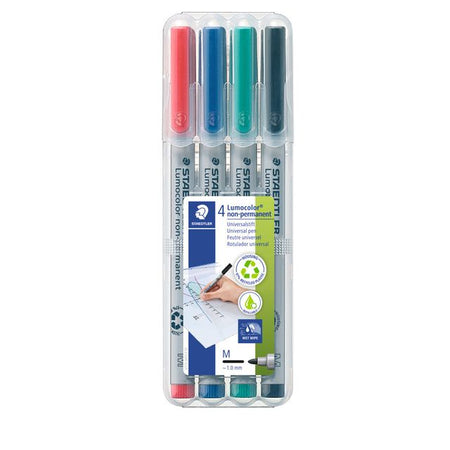 Staedtler - Filzstift Lumocolor 315 non permanent M 4er Set sortiert