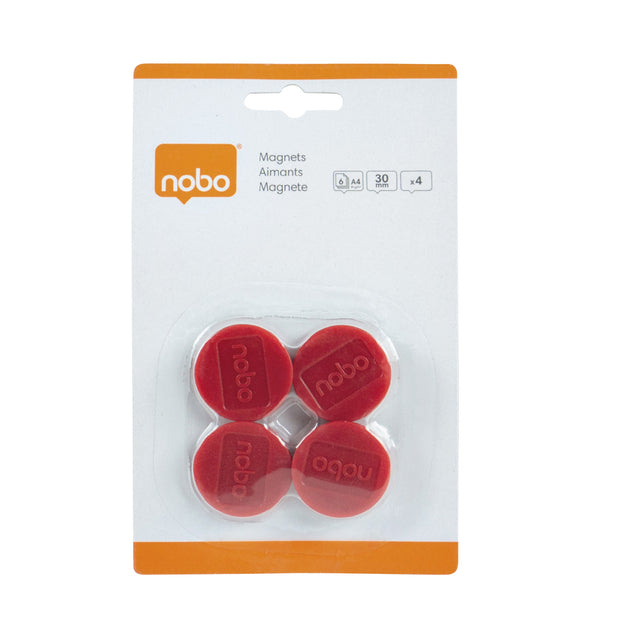 Aimant nobo 30mm 700gr rouge