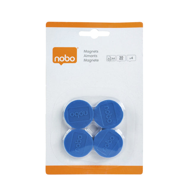 Aimant nobo 30 mm 700gr bleu