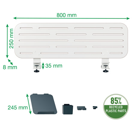 Leitz - Schreibtisch-Stecktafel Ergo mit Laptophalter