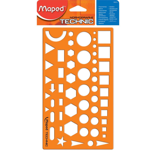 Maped - Vorlage verschiedener Figuren, auf Blister