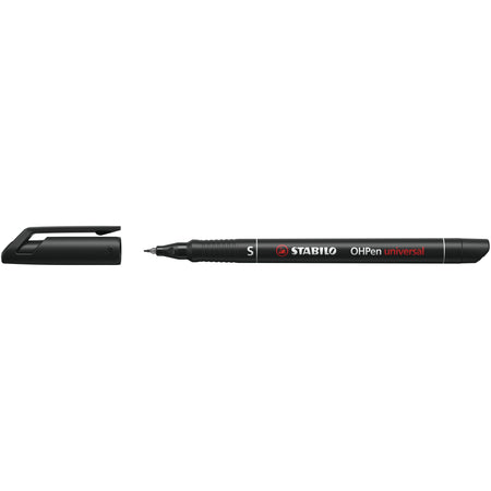Stabilo - Filzstift OHpen 841/46 permanent rund superfein schwarz | 10 Stück