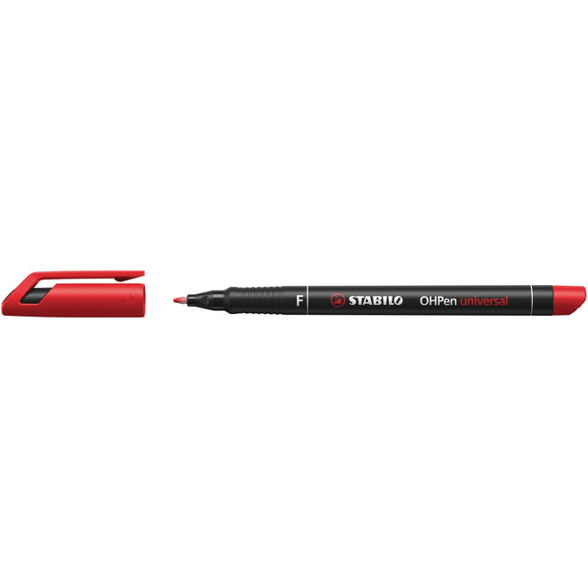 Stabilo - Filzstift OHpen 842/40 permanent rund fein rot | 10 Stück