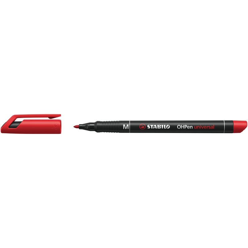 Stabilo - Filzstift OHpen 843/40 permanent rund mittelrot