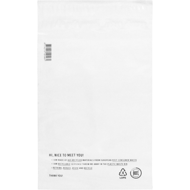 Klika - Tasche | Versandtasche | Recyceltes LDPE | 25x35cm | 65my | weiß | 500 Stück