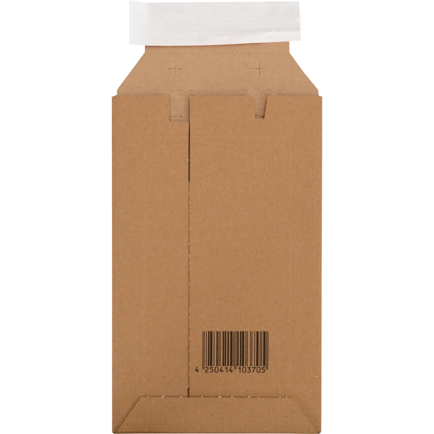 SendProof® - Umschlag | Versandumschlag | 250x150mm | DVD | Streifen | Wellpappe | braun | 100 Stück
