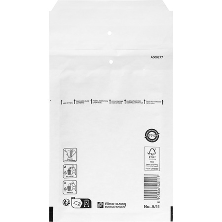 Klika - Umschlag | Luftpolsterumschlag | 165x110mm | A | Papier + PE | weiß | 200 Stück