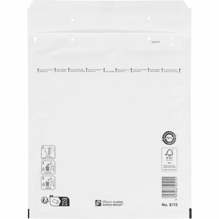 Klika - Umschlag | Luftpolsterumschlag | 265x220mm | E | Papier + PE | weiß | 100 Stück