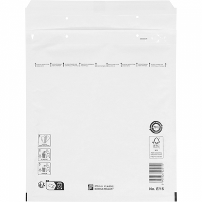 Klika - Umschlag | Luftpolsterumschlag | 265x220mm | E | Papier + PE | weiß | 100 Stück