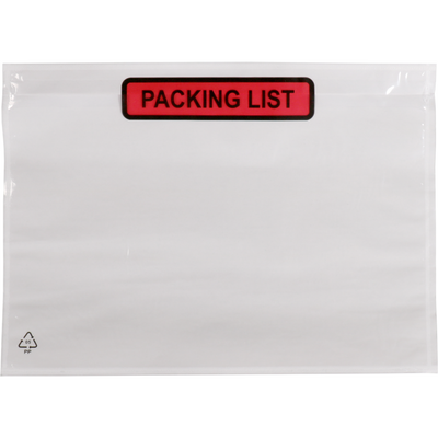 SendProof® - Docubags 225x165mm 235x175mm A5/C5 Packliste 1000 Stück
