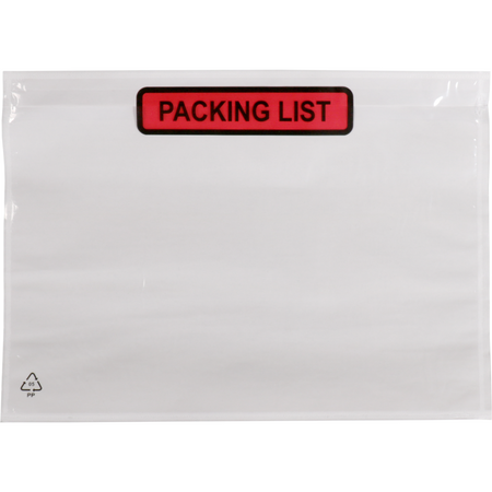 SendProof® - Docubags 225x165mm 235x175mm A5/C5 Packliste 1000 Stück