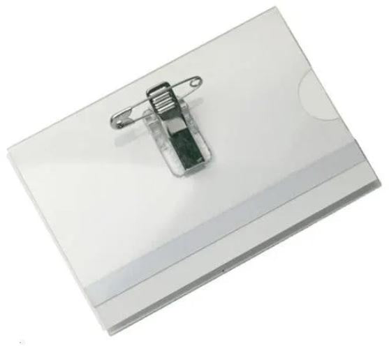 Zonder merk -  Badge met combiklem, ft 58 x 90 mm, doos van 50 stuks