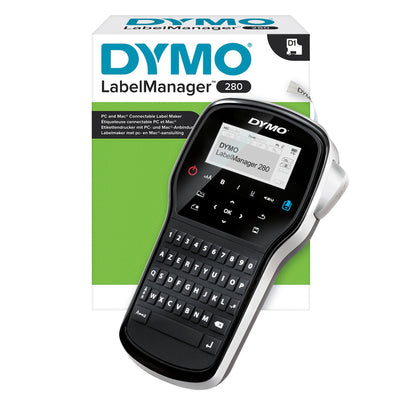 Dymo - Etikettendrucker LabelManager 280 tragbar Azerty 12mm schwarz