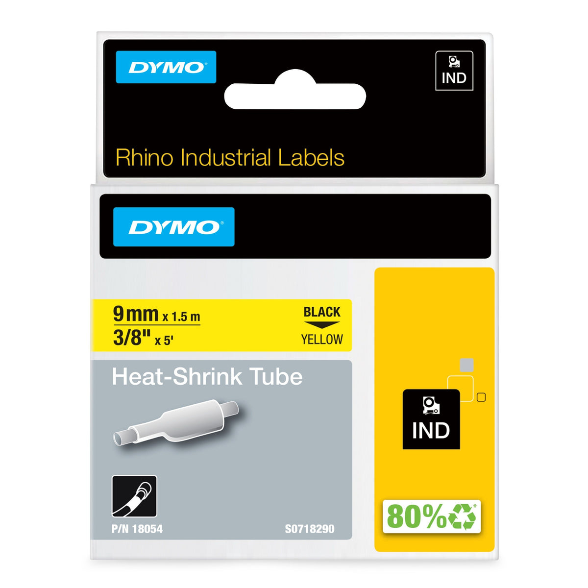 Dymo - Labele Rhino Industrie-Schrumpfschlauch 9mm gl