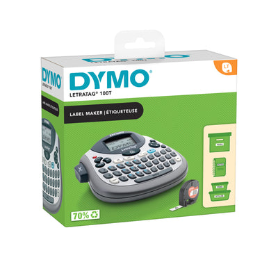 Dymo - Etikettendrucker LetraTag 100T tragbar Azerty 12mm Silber
