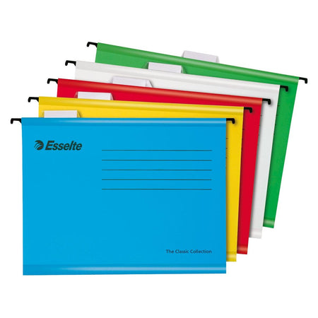Esselte - Hängeregister Classic, farblich sortiert, 10er Pack