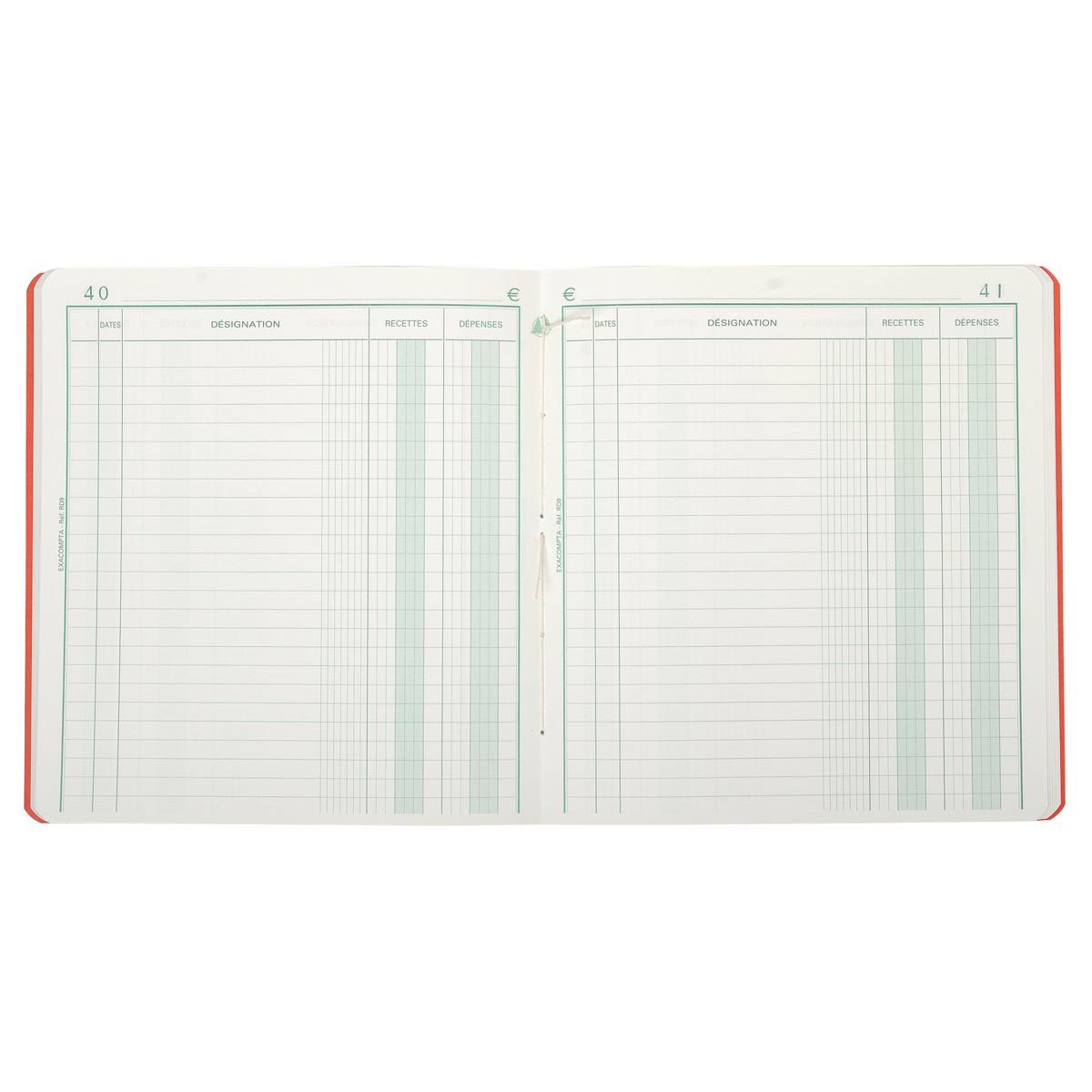 Exacompta – Einnahmen und Ausgaben, ft 21 x 19 cm, auf Französisch