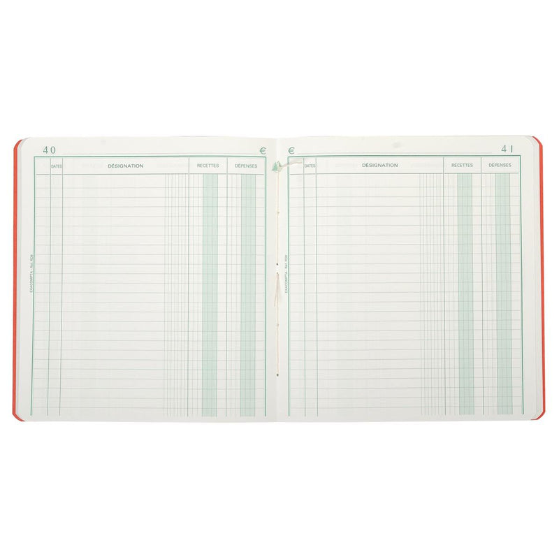 Exacompta – Einnahmen und Ausgaben, ft 21 x 19 cm, auf Französisch