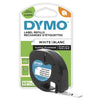 Dymo - Beschriftungsetiketten aus Kunststoff, 12 mm, weiß | 10 Stück