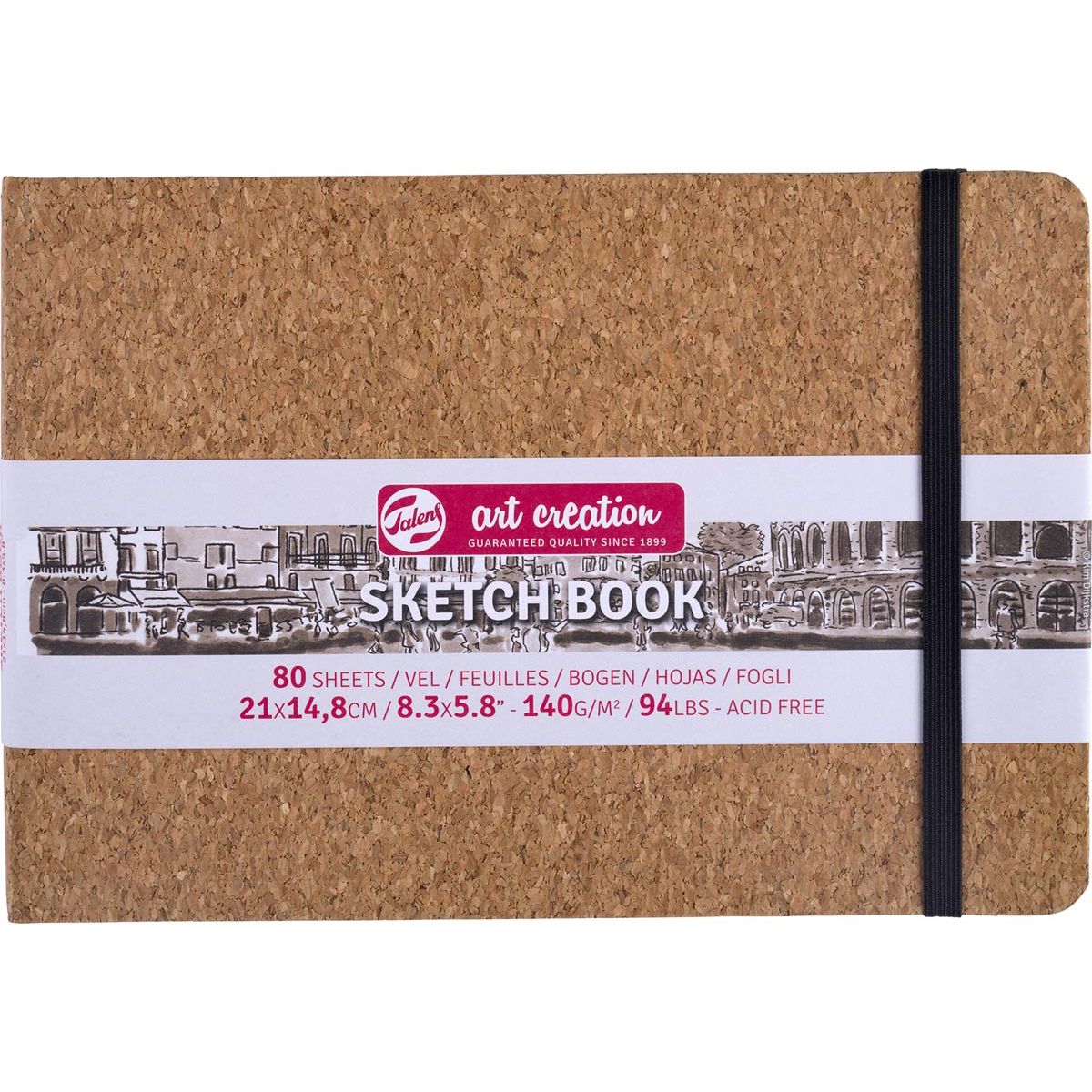 Talens Art Creation – Art Creation Skizzenbuch Kork, 140 g/m², ft A5, 80 Blatt