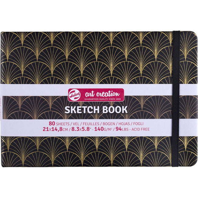 Talens Art Creation – Art Creation Skizzenbuch Art Deco, 140 g/m², ft 21 x 14,8 cm, 80 Blatt