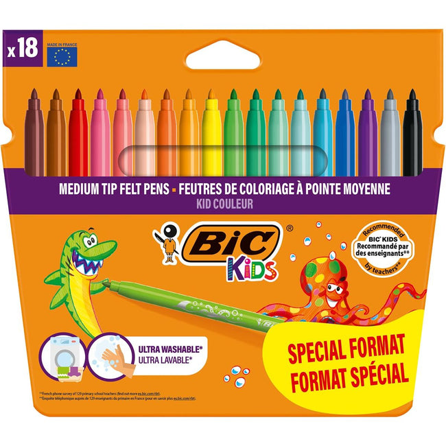 BIC -  Kids viltstift Couleur, blister van 14 + 4 gratis