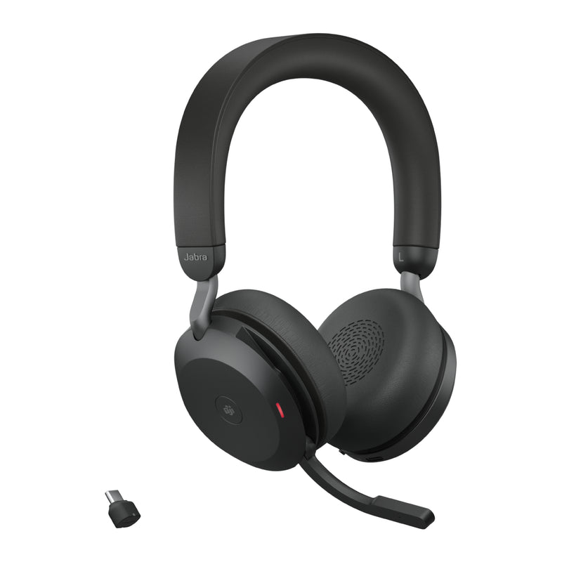 JABRA -   Evolve2 75 Headset Draadloos Hoofdband Kantoor/callcenter Bluetooth Zwart