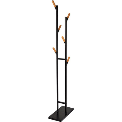 Maul -  kapstok Rima, uit metaal, hoogte 183 cm, 6 afneembare ophanghaken, bruin/zwart