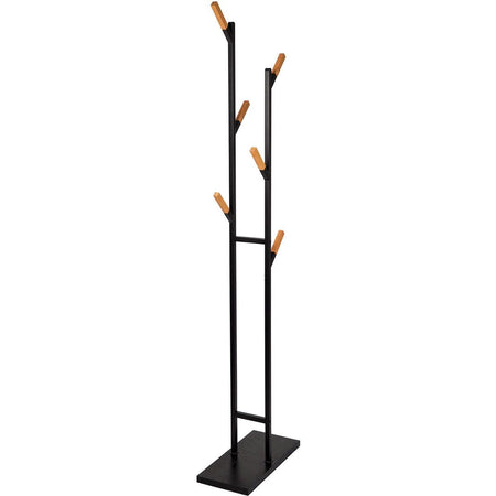 Maul -  kapstok Rima, uit metaal, hoogte 183 cm, 6 afneembare ophanghaken, bruin/zwart