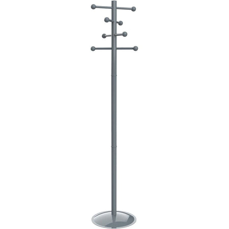 Maul -  kapstok Saphir Lite, uit metaal, hoogte 171 cm, 8 ophanghaken, grijs RAL7001