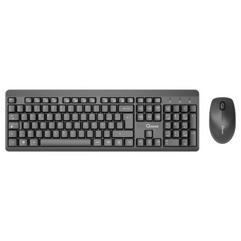 Qware – kabelloses Schreibtischset Nottingham, qwerty