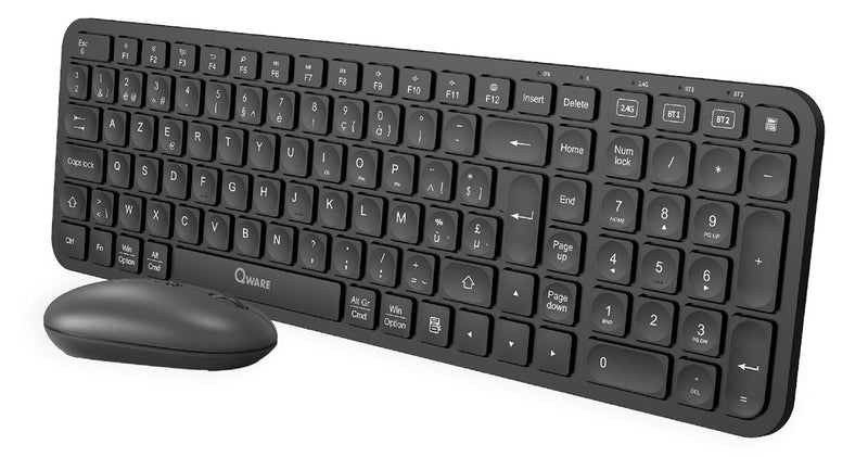 Qware - kabelloses Schreibtischset Coldfield, qwerty