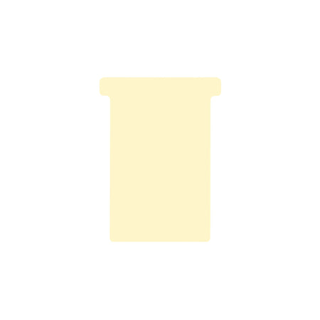 Djois - T-Karte Größe 3 77mm beige 100 Stück