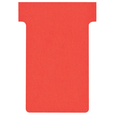 Nobo - T-Karte Nr.2 48mm rot 100 Stück