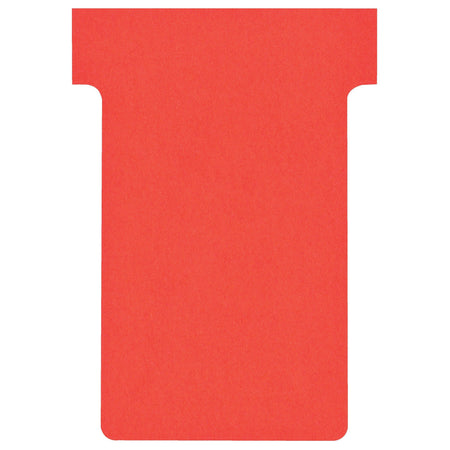 Nobo - T-Karte Nr.2 48mm rot 100 Stück