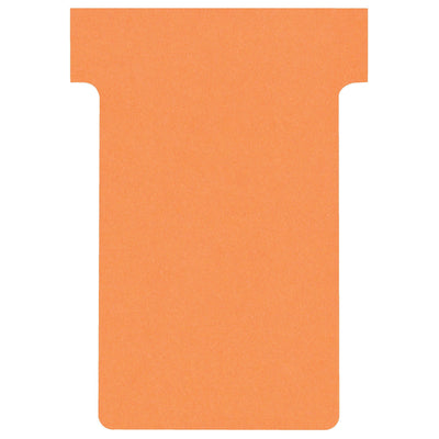 Nobo - T-Karte Nr.2 48mm Orange 100 Stück