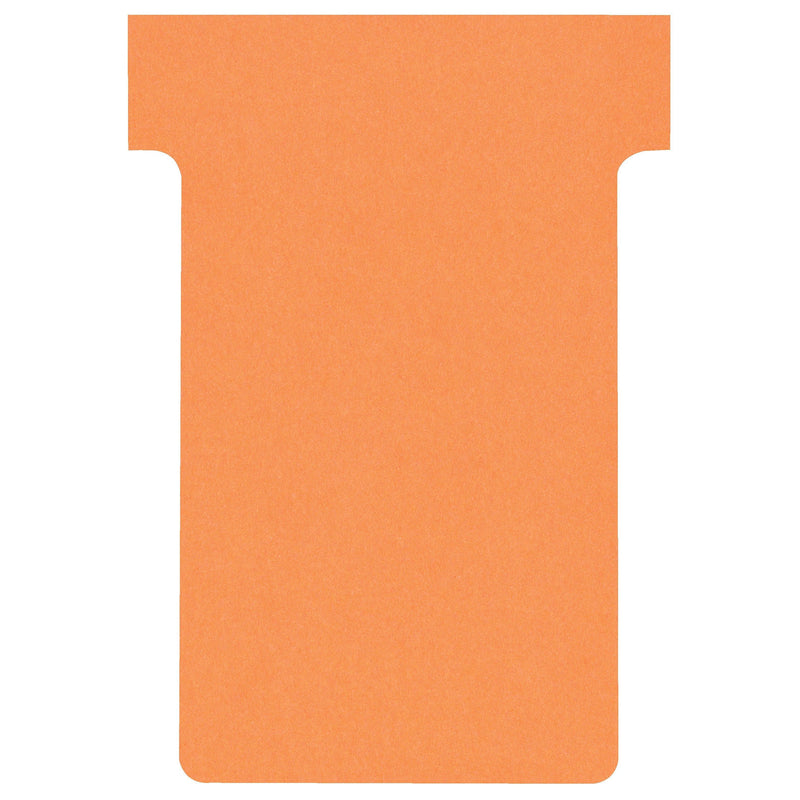 Nobo - T-Karte Nr.2 48mm Orange 100 Stück