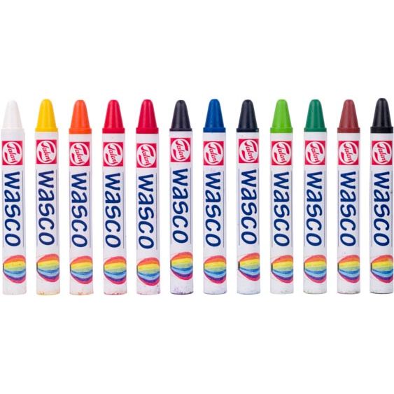 Talens -  waskrijt Wasco, doos met 12 stuks