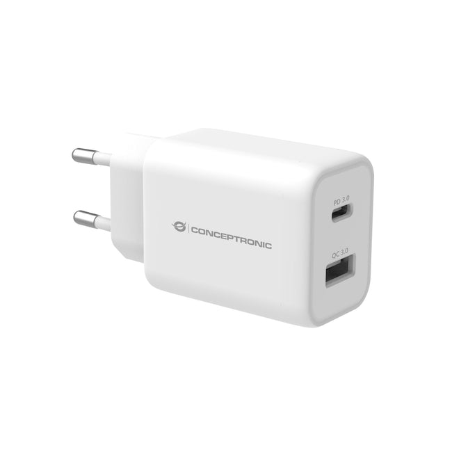CONCEPTRONIC -   ALTHEA11W oplader voor mobiele apparatuur Universeel Wit AC Snel opladen Binnen