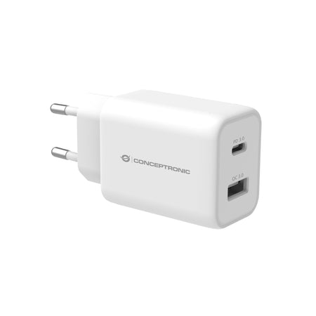 CONCEPTRONIC -   ALTHEA11W oplader voor mobiele apparatuur Universeel Wit AC Snel opladen Binnen
