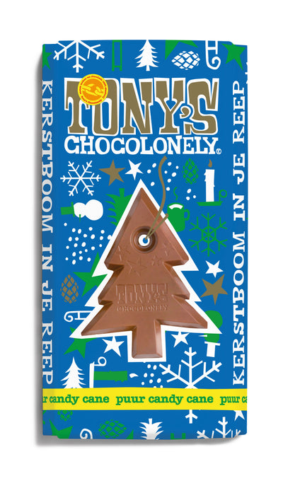 Tony's Chocolonely - Dunkle Schokoladen-Minz-Zuckerstange 180gr