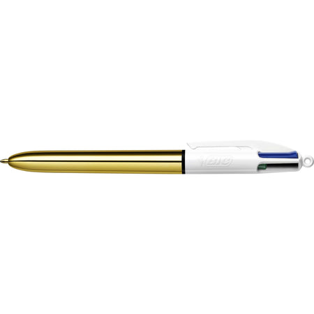 Bic - Kugelschreiber 4 Farben Glanz mittelgold