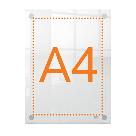Nobo - Infotafel Plus A4 Acrylwand