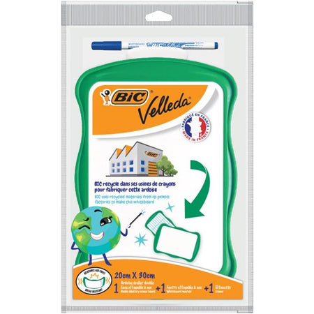 Velleda – Whiteboard 21 x 31 cm inklusive Marker und Radiergummi