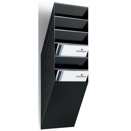 Langlebig - Prospekthalter Flexiboxx 6 A4, schwarz