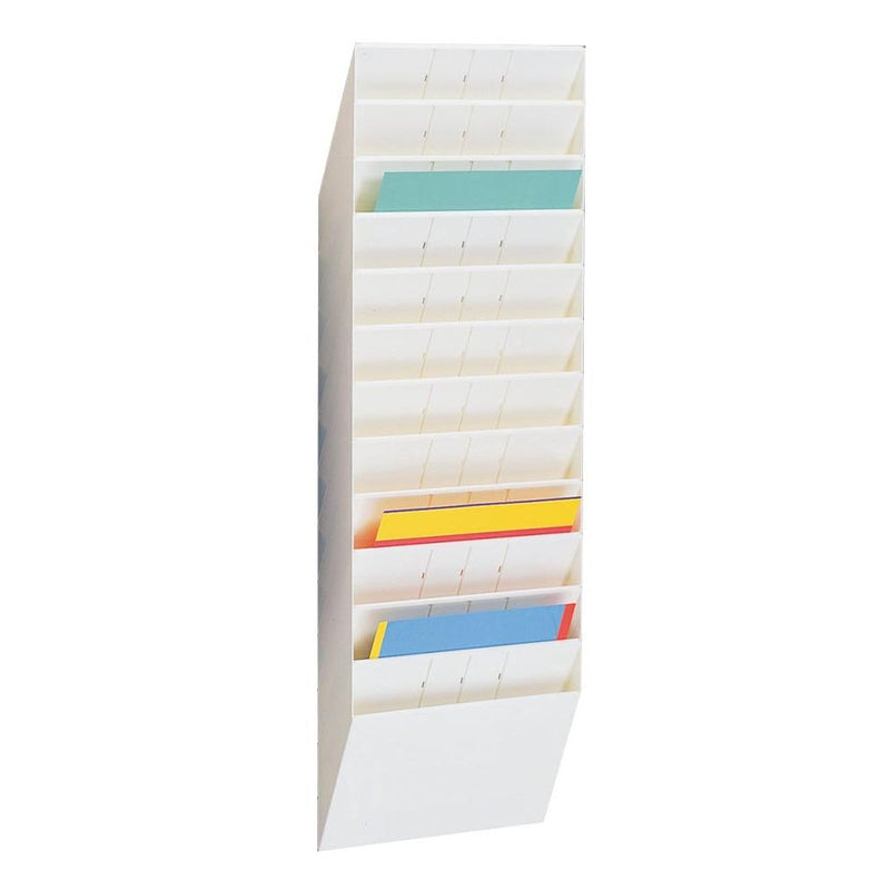 Langlebig - Prospekthalter Flexiboxx 12 A4 Quer weiß